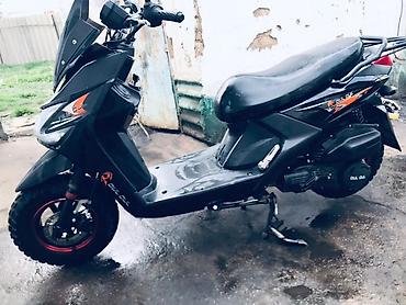 Скутеры: Скутер DUL DUL, черный матовый - Тип: бензиновый скутер/мопед с — 3