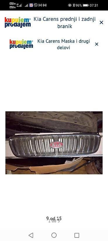 Ostalo: Kia Carens – prednji i zadnji branik - Komplet branika za Kia Carens — 5