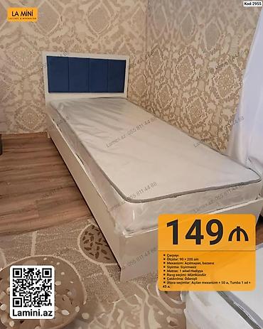 Ev və bağ: La Mini – tək nəfərlik çarpayı - Ölçü: 90 × 200 sm - Mexanizm — 1