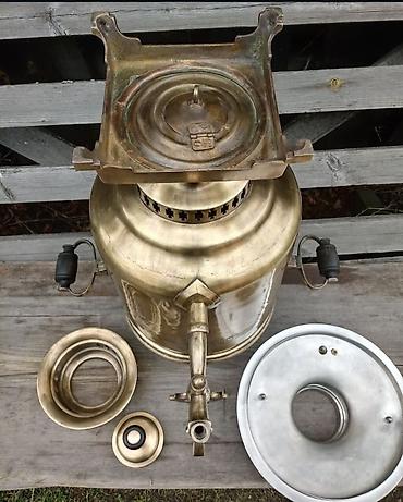 Samovarlar: Mövzu: Pirinç kömürlü samovar – klassik rus üslubu Təsvir: - — 4