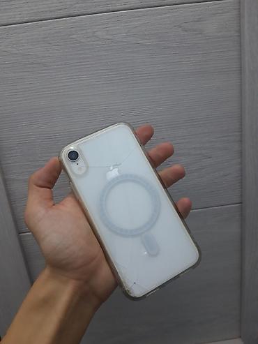 IPhone Xr, Б/у, 64 ГБ, Белый, Чехол, 71 %