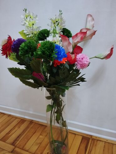 Süni güllər: Gül dekoru hun 100 sm — 1