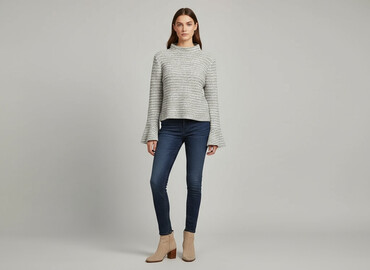 sweter z pomponami zara: Zara, Sweter damski, rozmiar XS