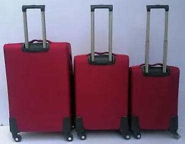 Putni koferi i torbe: Set kofera za putovanje – 3 komada, crvena boja - Brend: Reddy Wengie — 15