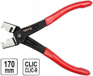 ugaone brusilice: Klešta za stezaljke CLIC/CLIC-R – YATO YT-06475, 170 mm - Specijalna — 3