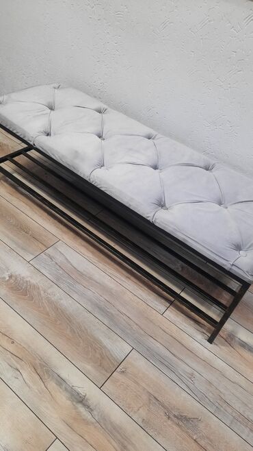 диван одинарный: Цвет - Серый, Новый