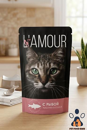 pisik yemi: 🐱 L'Amour Nəm Pişik Yemi 1 Qutuda – 28 ədəd pouch (parçalar sousda — 2