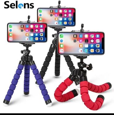 telefoni do 200e: Mini Tripod za mobilni telefon + Držač + Bluetooth Okidac Fleksibilan