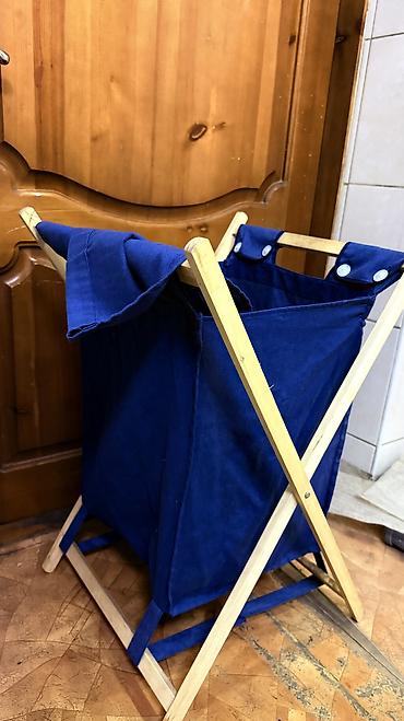 Корзины для вещей: Корзина для вещей, цвет - Зеленый, Б/у — 1