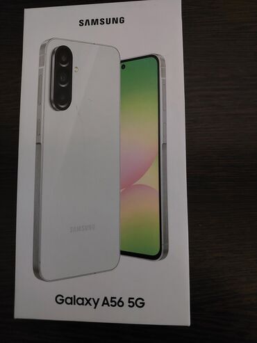 самсунг батарейка: Samsung Galaxy A56, Жаңы, 256 ГБ, түсү - Ак, 2 SIM