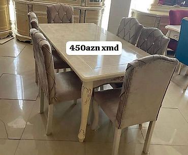 Masa və oturacaq dəstləri: Yemək masası və 6 ədəd stul dəsti - Komplekt: 1 ədəd dikdörtgan masa — 237