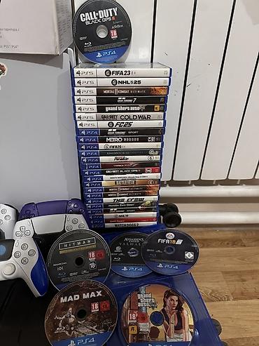 бу плейстейшен 5: PlayStation 5 Fat (cfi-1200) с дисководом. Прочитай! Диски продаются — 2