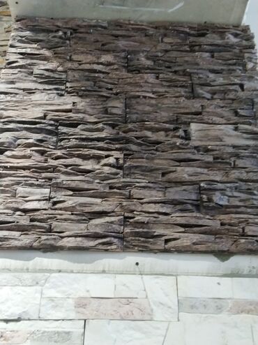 plastik divar uzlukleri: Dekorativ divar daş panelləri - Material: dekorativ daş/daş effektli