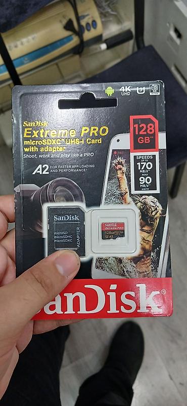 San Disk Extreme Pro 128 gb. Yenidir özüm ucun almışdım amma lazım