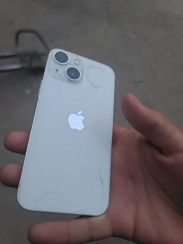 Apple iPhone: IPhone 13 mini, Б/у, 128 ГБ, Белый, Чехол, 74 %