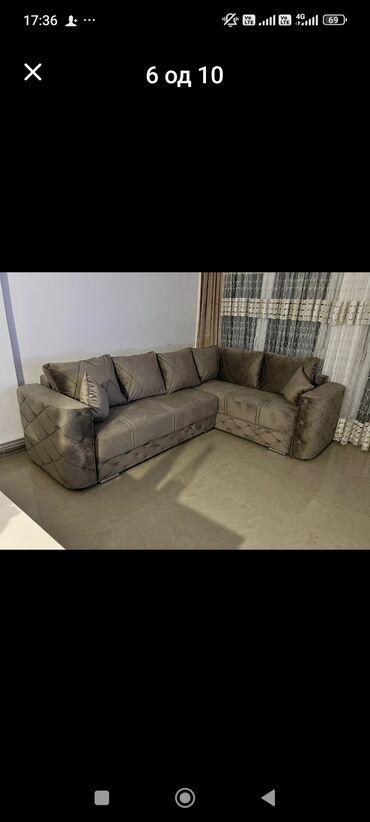 Ugaone garniture: Ugaona garnitura – moderni L oblik - Prostrana ugaona sofa sa dubokim — 4