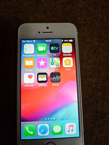 Apple iPhone: Apple iPhone 5S sivi/srebrni sa 16 gb memorije baterija dobra sim — 10
