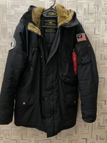 сажда куртка: Alpha Industries Parka 👘 Сост: 9.5/10 (потрескана лента) Size: S (факт