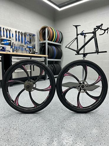 skorsnoy velosiped 26: Velosiped üçün 26" magnezium/alüminium təkər cütü - Ölçü: 26" x — 1