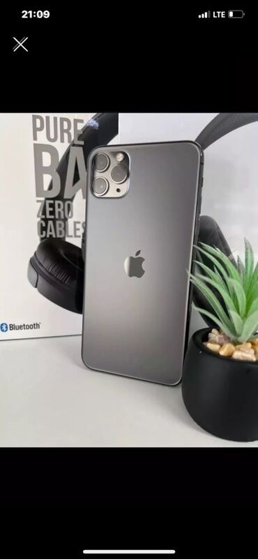 мотор от холодильника: IPhone 11 Pro, Matte Space Gray, Наушники