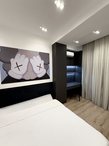 Посуточная аренда квартир: 2 комнаты, Душевая кабина, Постельное белье, Кондиционер — 5