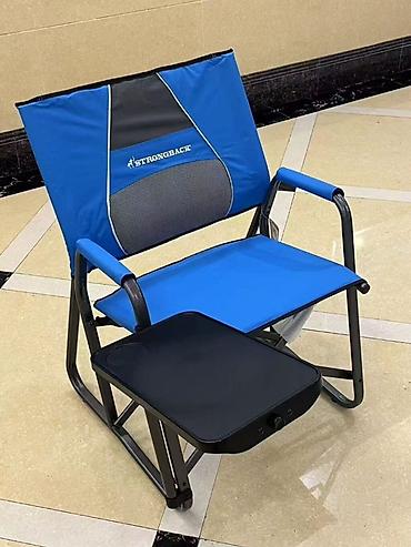 inversion stol: Складное кресло Strongback с откидным столиком - Эргономичная спинка — 1