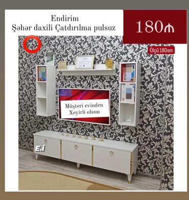 maşın şəkilləri çəkmək: *TV stend 180Azn 💥* ✔️Rəng seçimi var ✔️ *Şəhər daxili Çatdırılma və
