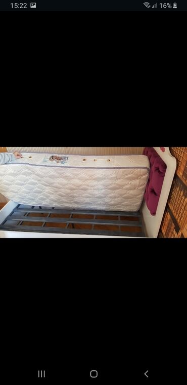 aaaf park 2018: Односпальная кровать, Без подьемного механизма, С матрасом