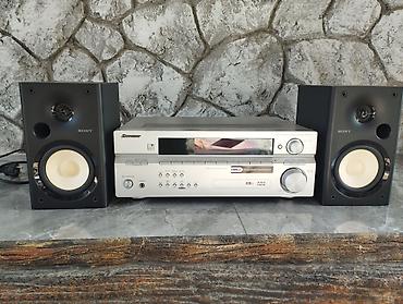 dinamik dayağı: Pioneer VSX-514 AV resiver + Sony iki ədəd akustik kolonka dəsti — 1