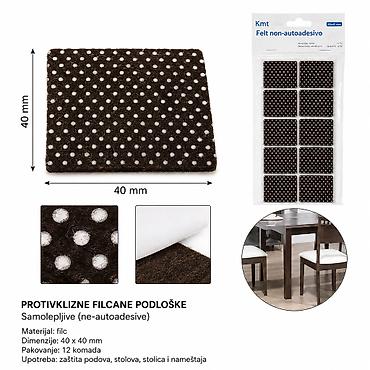 KMT Kvadratna sa gelom protiv klizanja 2208228 Protivklizne filcane