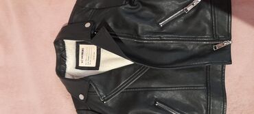 zenske krem pantalone m: Leather jacket, 110-116