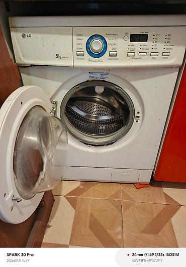 naxis masini: Paltaryuyan maşın LG, 5 kq, İşlənmiş, Avtomat, Qurutmasız, Kredit yoxdur — 2