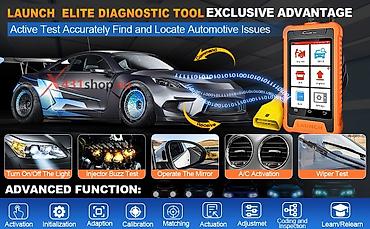 Alati za automobile: Novo - LAUNCH X431 Creader Elite OBD2 za Honda / Acura — 15