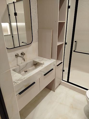 Укладка плитки: Плиточные работы: укладка керамогранита «кабанчик 8×8» с вставками - — 14