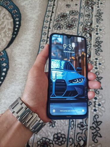 teləfonlar: Redmi Note 8, 64 GB, rəng - Mavi, Barmaq izi
