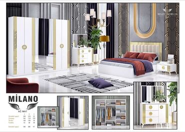 мягкие кресла в баку: İkinəfərlik çarpayı, Dolab, Termo, 2 tumba, Türkiyə, Yeni