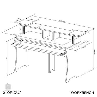 Stolovi: Glorius Workbench - profi studijski sto Na prodaju studijski sto, u — 3