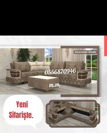 Divanlar: Künc divan, Yeni, Açılan, Bazalı, Parça, Şəhərdaxili pulsuz çatdırılma — 19