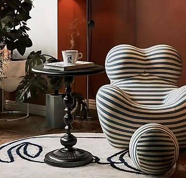 Stilski klub stolovi: Elegantni okrugli pomoćni sto - Dizajn: klasična okrugla ploča sa — 6