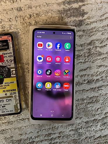 4g mifi modem satilir: Samsung Galaxy A52, 128 GB, rəng - Qara, Sensor, Face ID — 3
