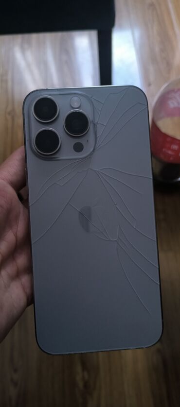 купить заблокированный iphone: IPhone 15 Pro Max, Колдонулган, 256 ГБ, Natural Titanium, Каптама, Куту, 85 %
