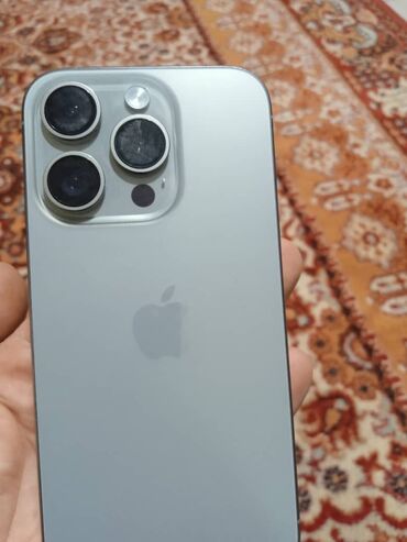 телефон айфон 15: IPhone 15 Pro, Б/у, 128 ГБ, Защитное стекло, Чехол, Кабель, 100 %