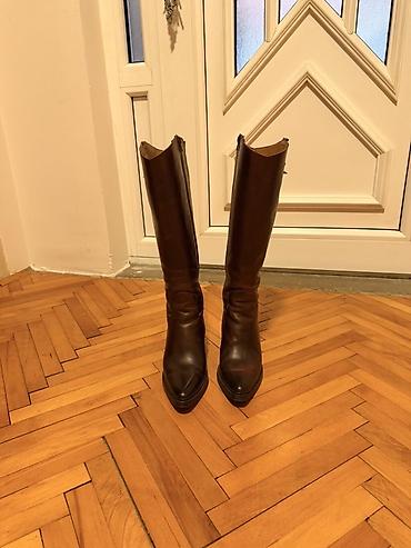 hunter boots srbija: Ženske visoke čizme u tamno braon boji, klasičnog i elegantnog — 6