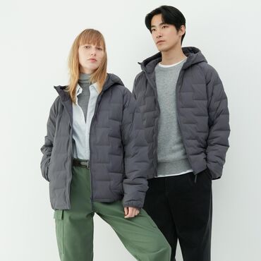 uniqlo куртка кокон: Мужская куртка, L (EU 40), Uniqlo, Новый, цвет - Серый, Самовывоз