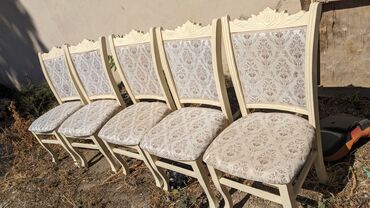 taxta stol stul satiram: Qonaq otağı üçün, İşlənmiş, Açılan, Dördbucaq masa, 5 stul, Azərbaycan