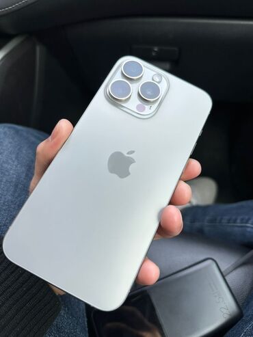 кофемашина бу: IPhone 15 Pro Max, Колдонулган, 256 ГБ, Natural Titanium, 92 %