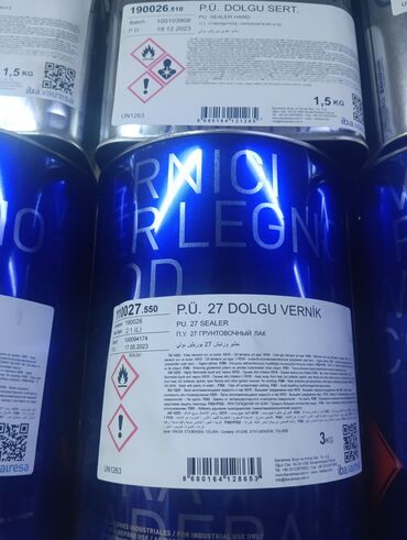 клей для обоя: Полиуретановый грунт-лак P.U. 27 Dolgu Vernik от Iba Vairesa