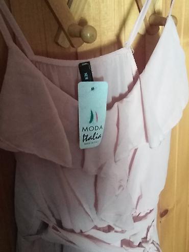 modaperi collection: Dugačka letnja haljina „Moda Italia“ – Made in Italy - Boja: puder — 2