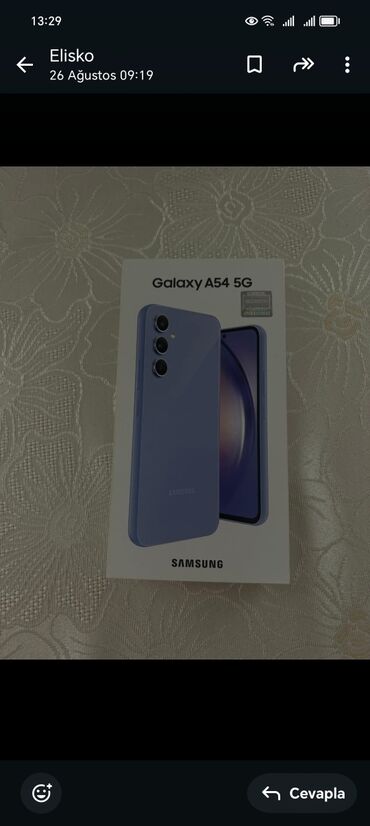 galaxy buds2: Samsung Galaxy A54, 8 GB, rəng - Mavi