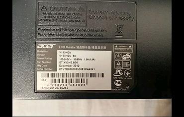 acer: Acer V193HQV LCD monitor - Ekran ölçüsü: 18.5 düym (seriya: V193HQV — 3